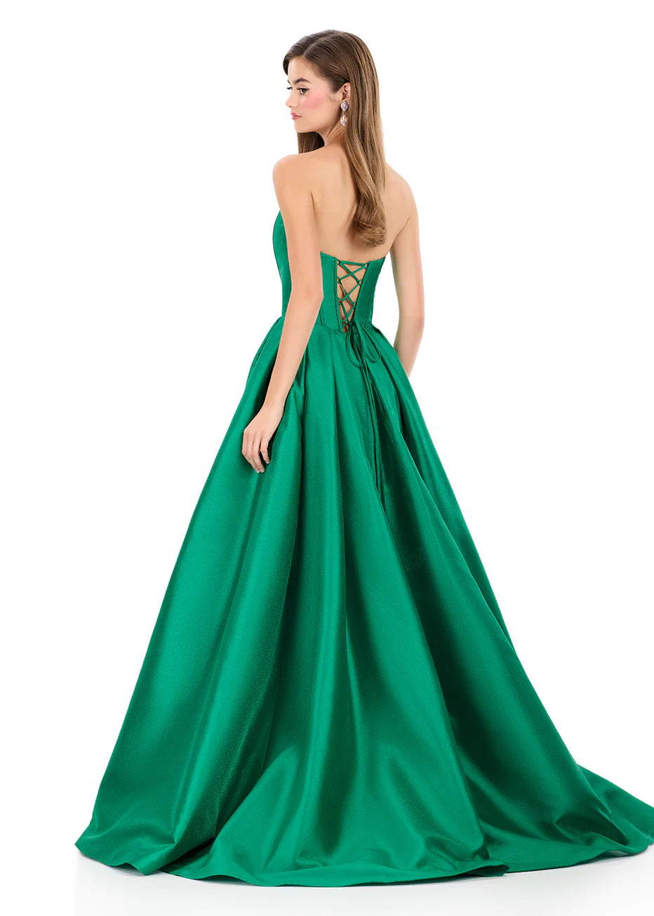 Ashley Lauren 12266 - Sweetheart Bodice Pleated Ballgown