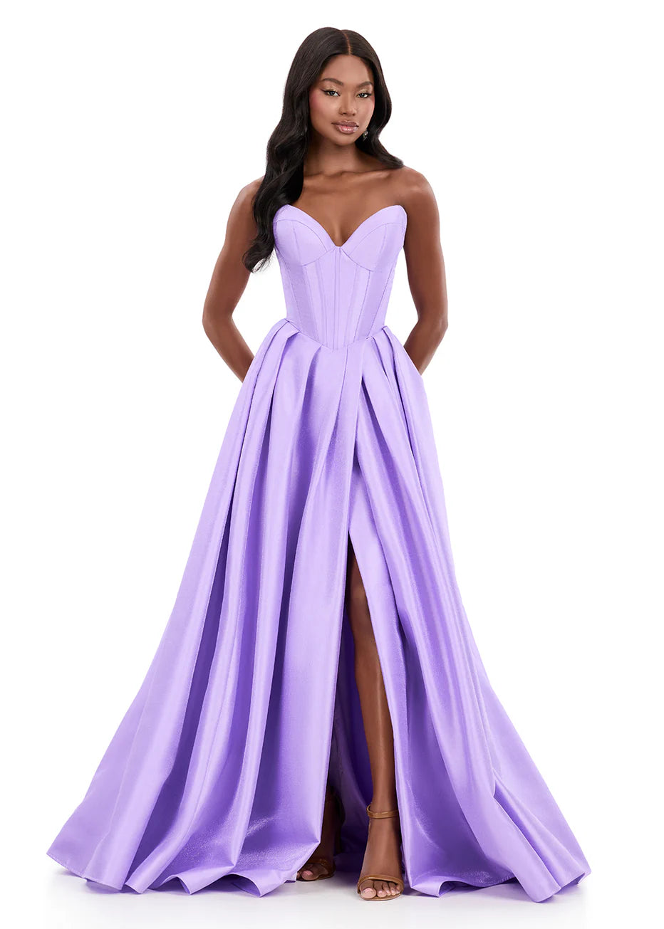 Ashley Lauren 12266 - Sweetheart Bodice Pleated Ballgown