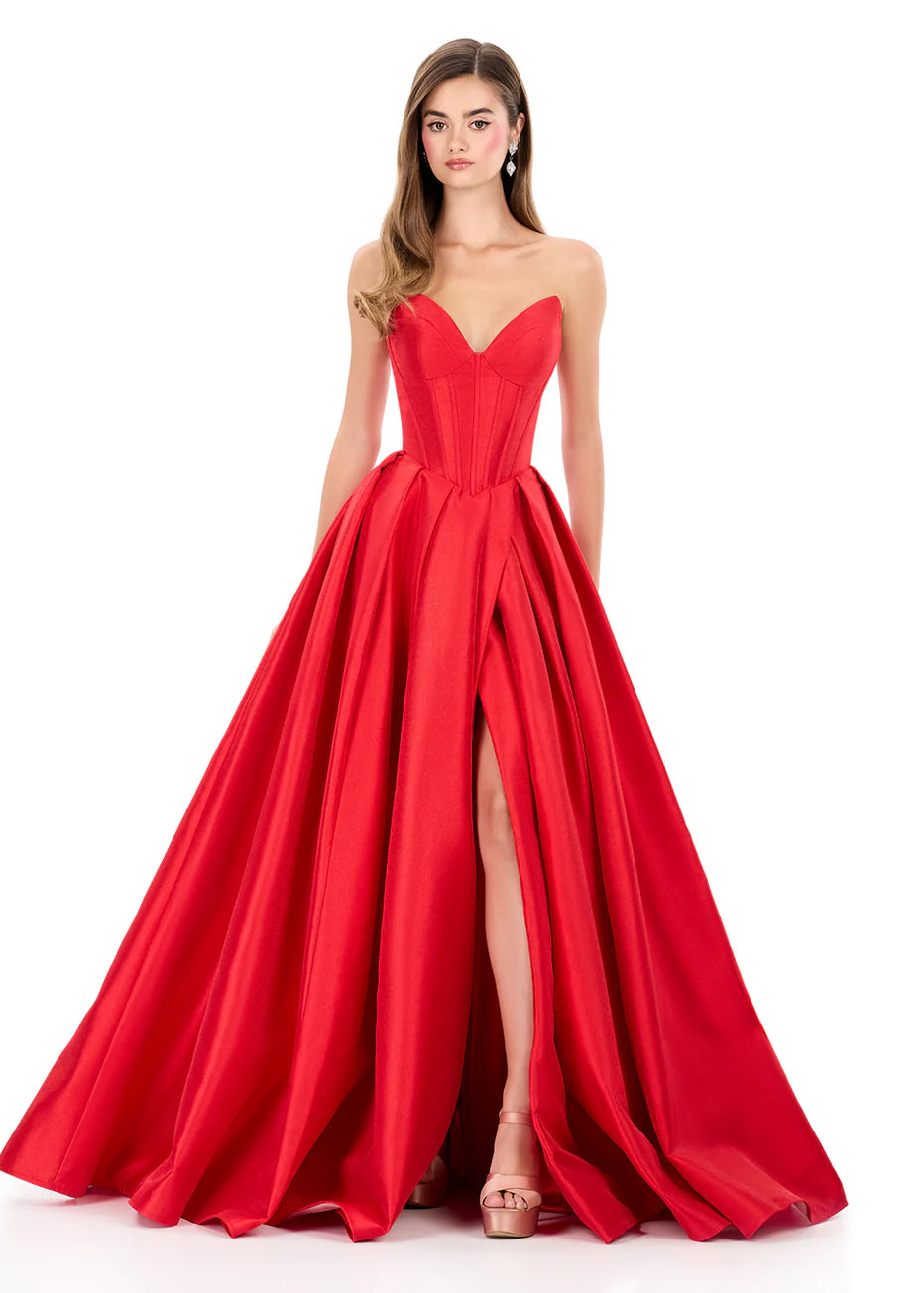 Ashley Lauren 12266 - Sweetheart Bodice Pleated Ballgown