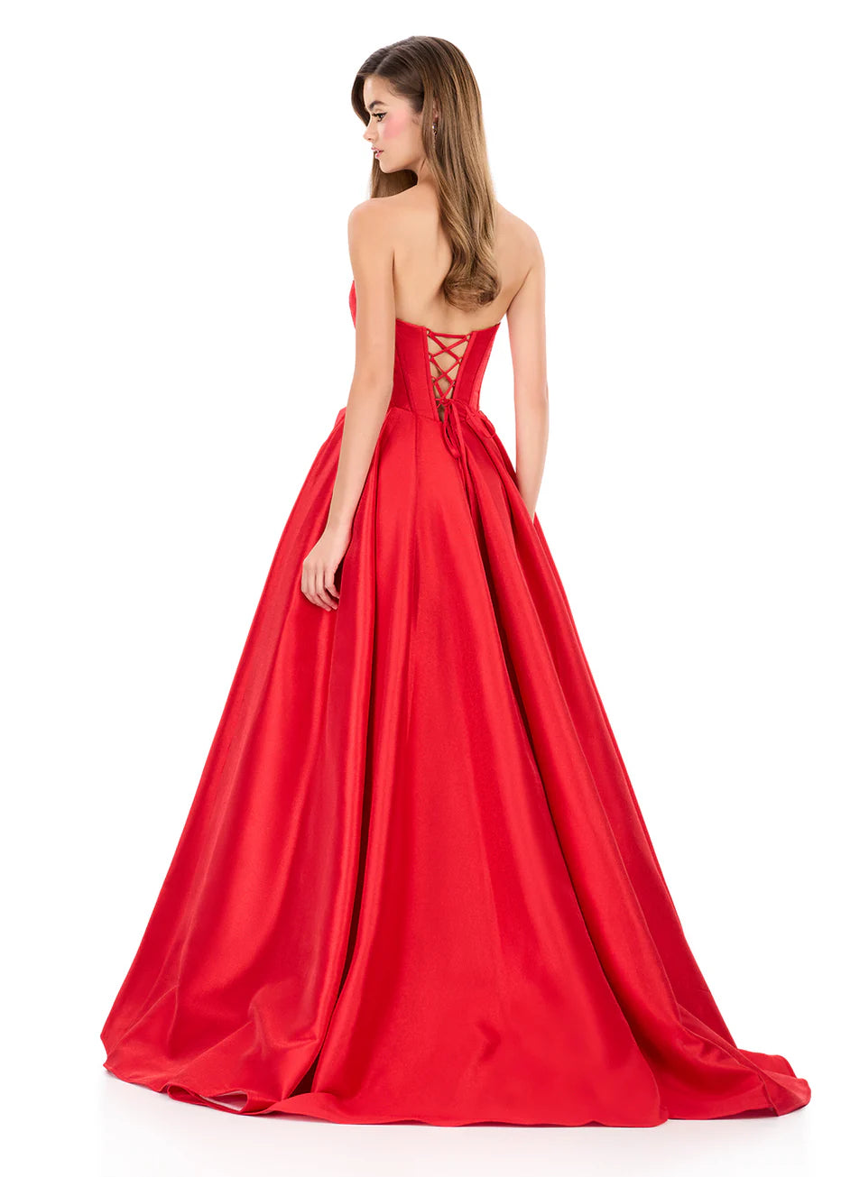 Ashley Lauren 12266 - Sweetheart Bodice Pleated Ballgown