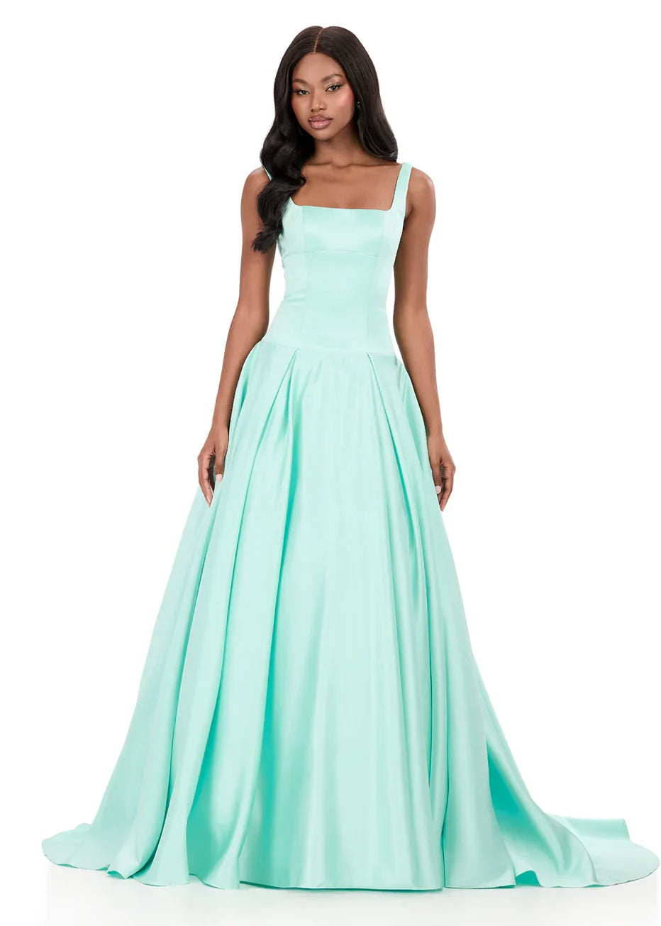 Ashley Lauren 12277 - Box Pleated Gown