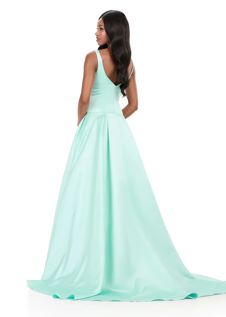 Ashley Lauren 12277 - Box Pleated Gown