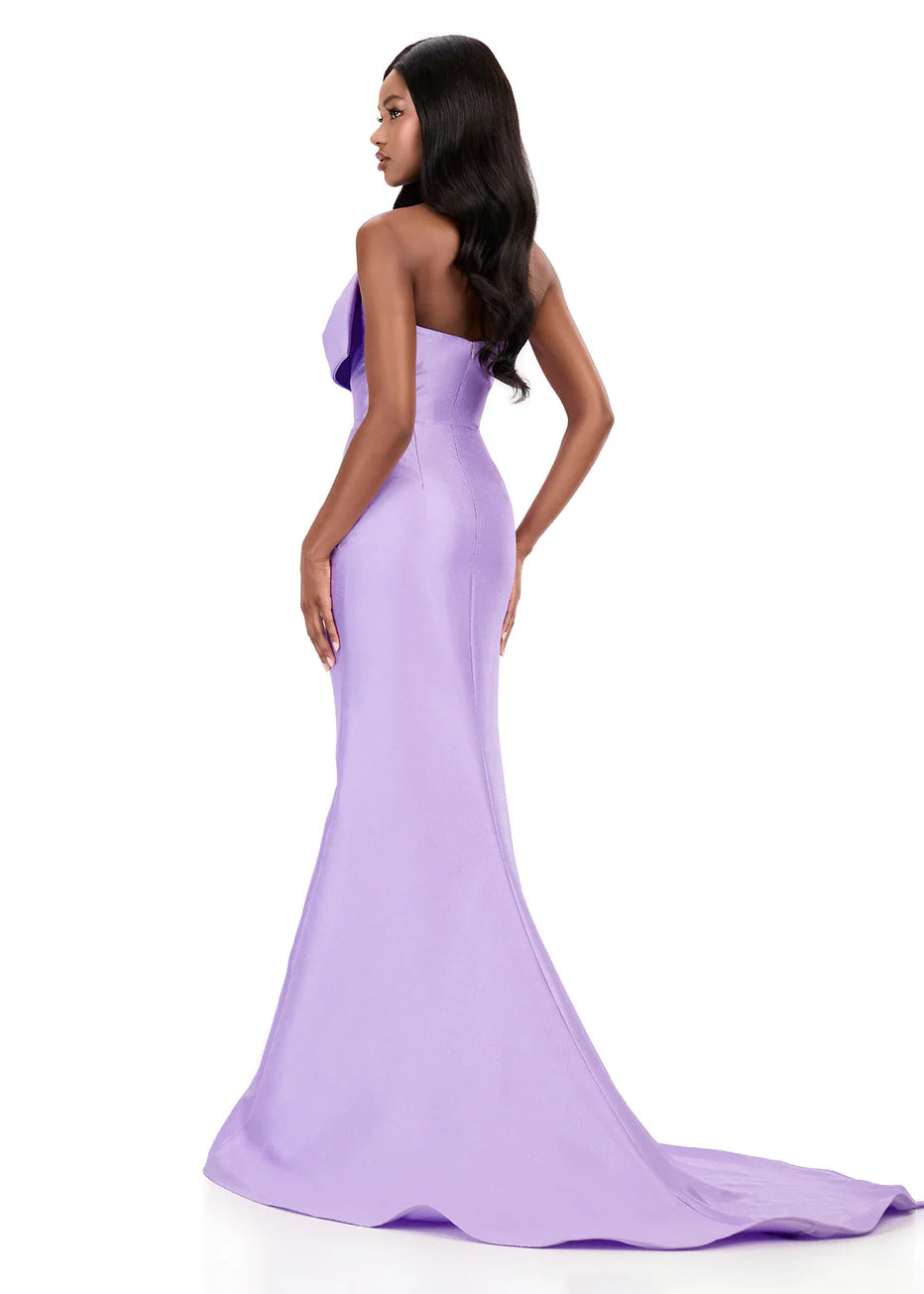 Ashley Lauren 12279 - Sculpted Bow Strapless Sheath Dress