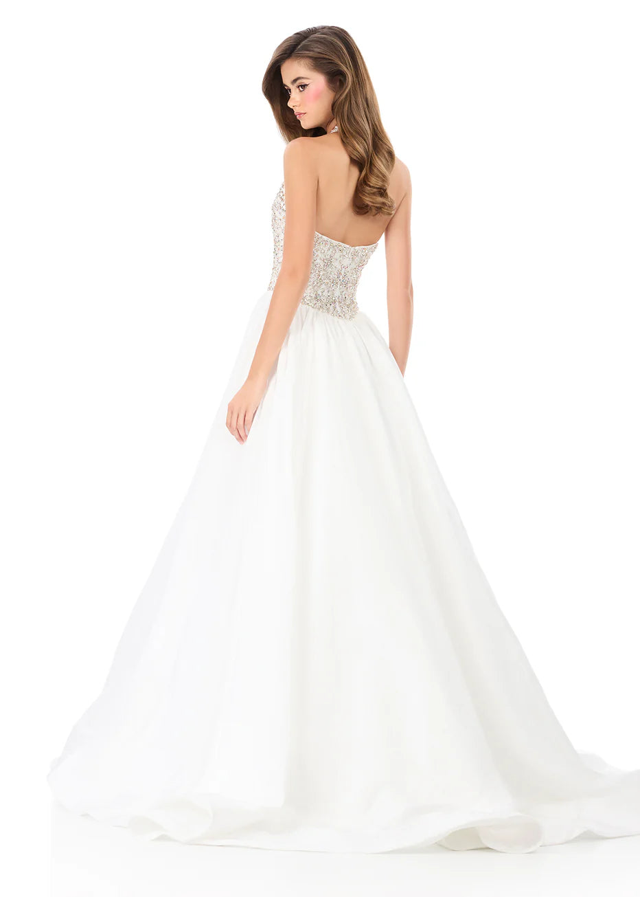 Ashley Lauren 12299 - Elegant Plunge Basque Waist Ballgown