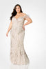 Ivonne D - 122D64 Embroidered Puff Sleeve Formal Gown