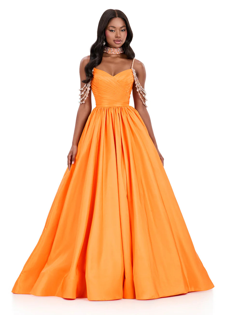 Ashley Lauren 12300 - Sweetheart Neckline Pleated Ballgown