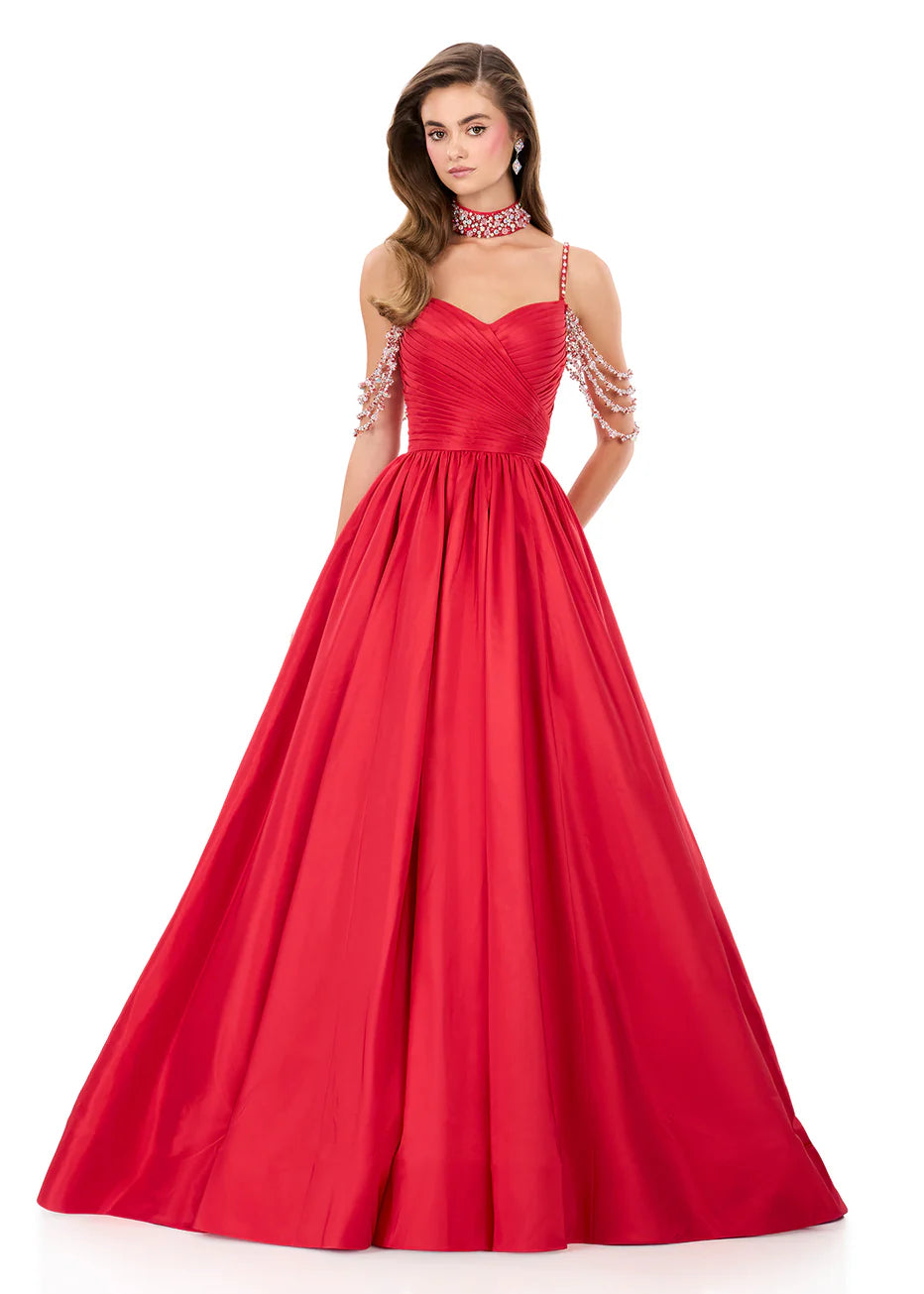 Ashley Lauren 12300 - Sweetheart Neckline Pleated Ballgown