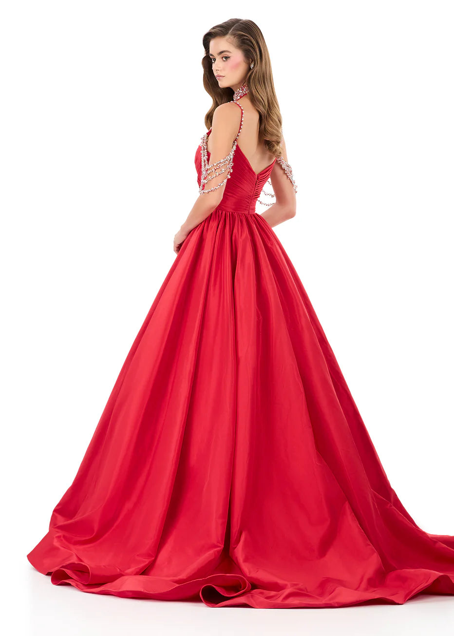 Ashley Lauren 12300 - Sweetheart Neckline Pleated Ballgown