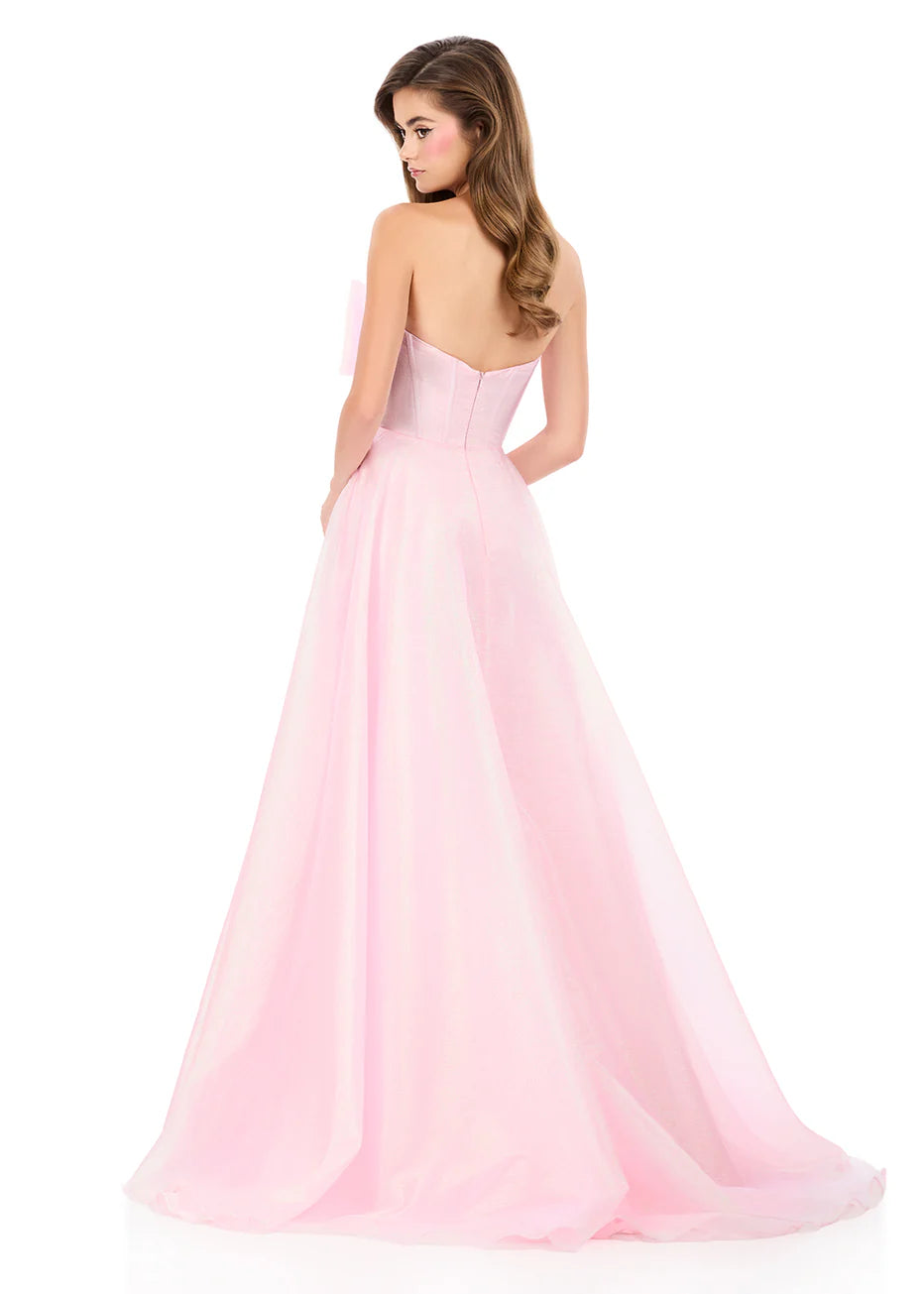 Ashley Lauren 12314 - Shimmer Organza Strapless A-Line Gown