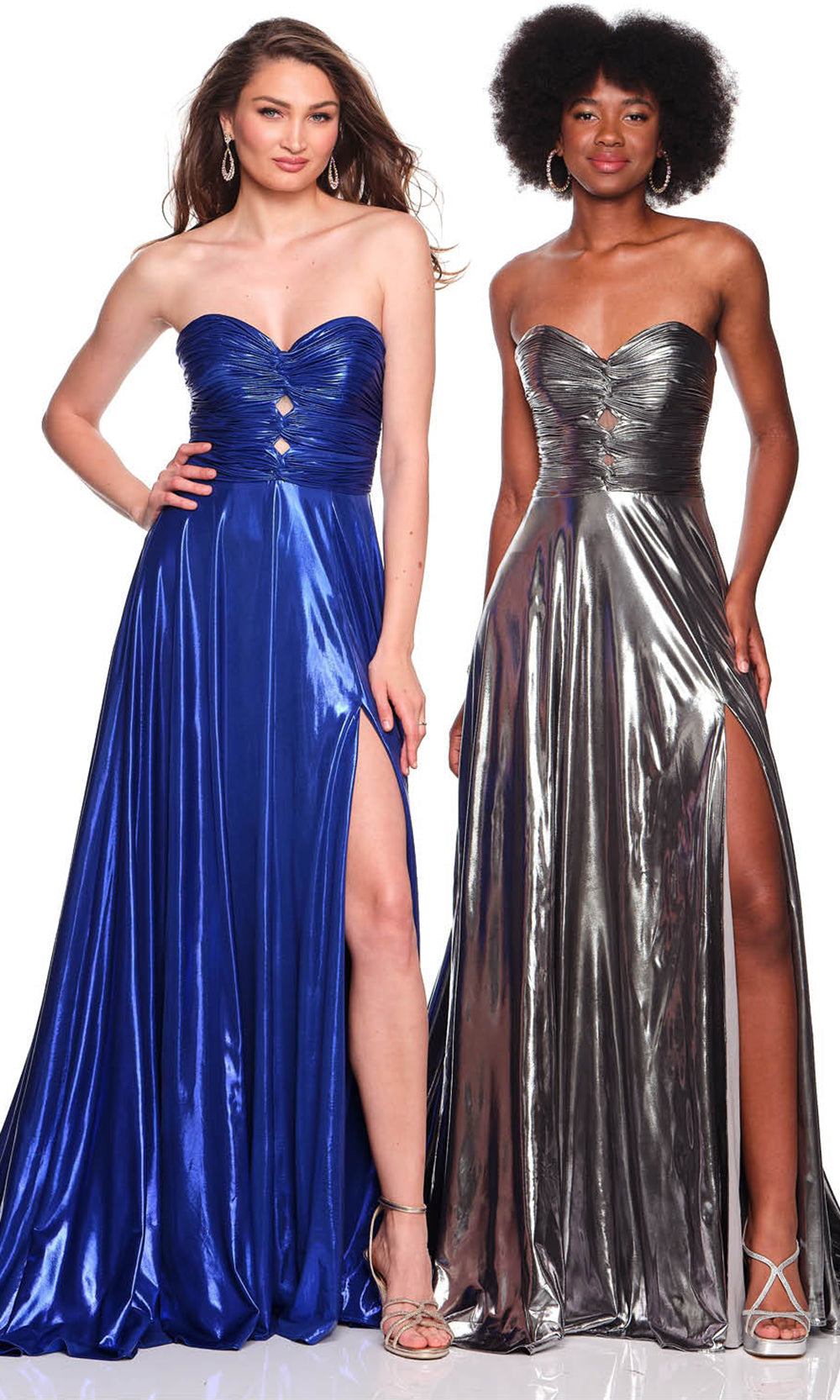 Dave & Johnny 12328 - Ruched Top Strapless Long Dress Prom Dresses