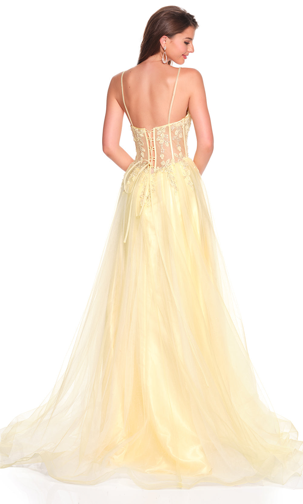Dave & Johnny 12424 - Sweetheart Embroidered Applique Gown Prom Dresses