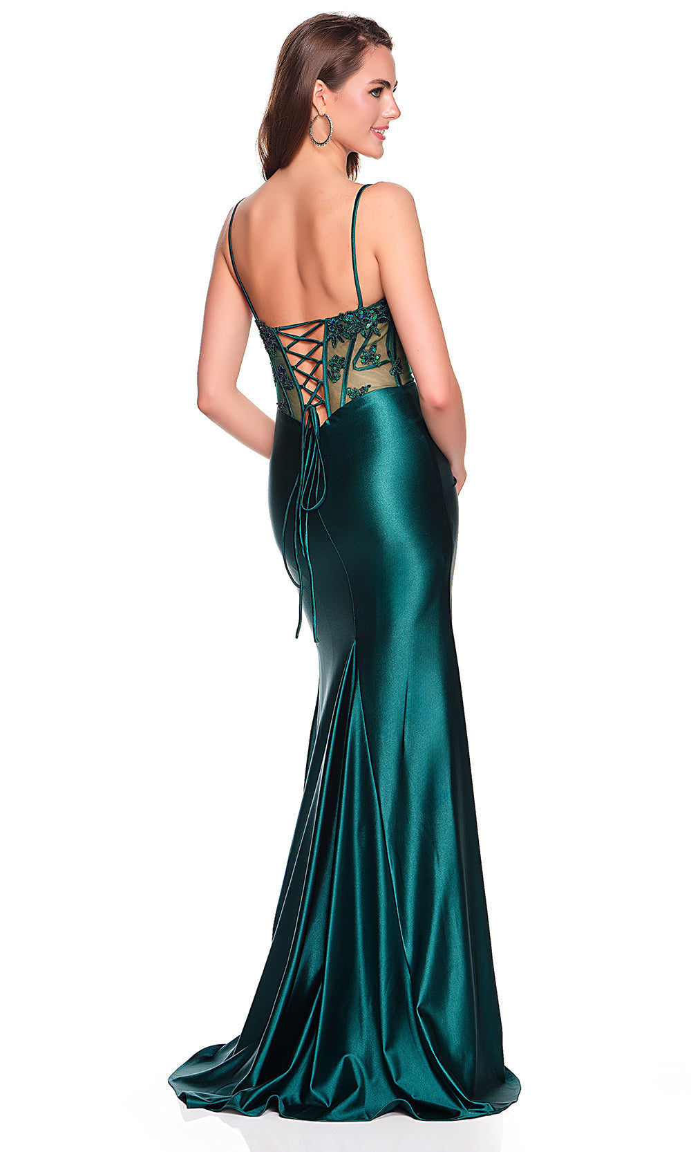 Dave & Johnny 12427 - Cowl Neckline Satin Jersey Prom Dress Prom Dresses