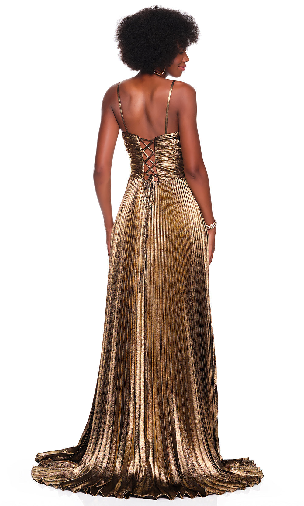 Dave & Johnny 12449 - Sweetheart Cutout Pleated Long Dress Prom Dresses