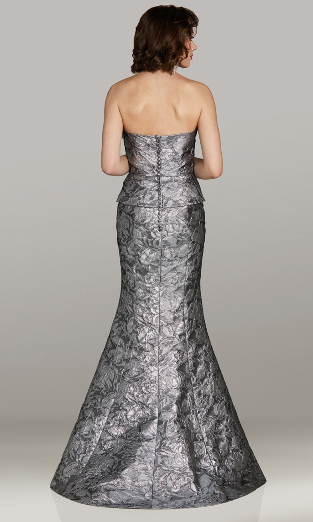 Gia Franco 12453 - Mermaid Sweetheart Neckline Long Dress Mother of the Bride Dresses in Silver 