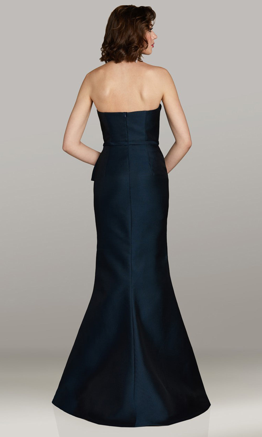 Gia Franco 12459 - Asymmetrical Peplum Mermaid Evening Gown Mother of the Bride Dresses in Teal 