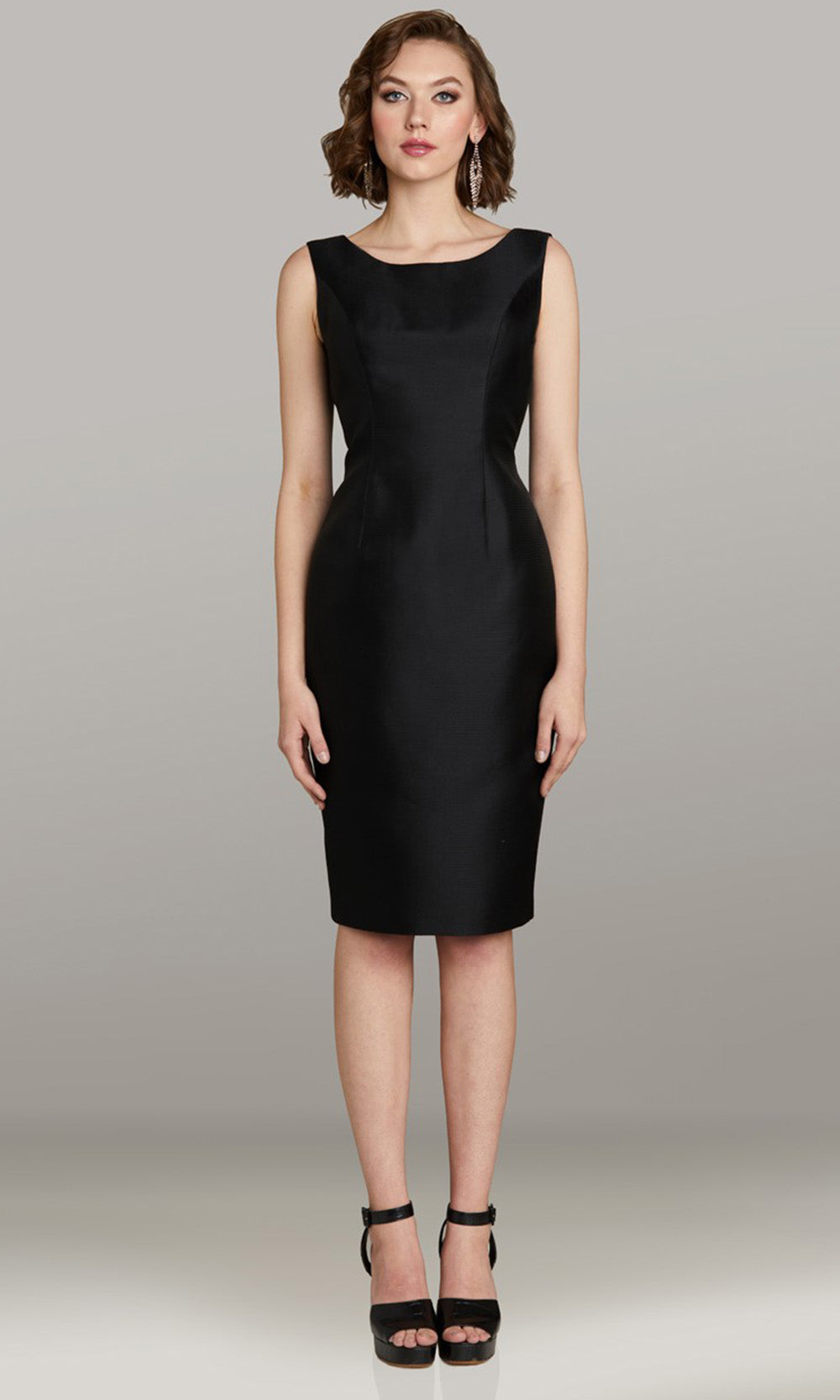 Gia Franco 12460 - Scoop Neckline Fitted Dress with Bolero Graduation Dresses in Black 
