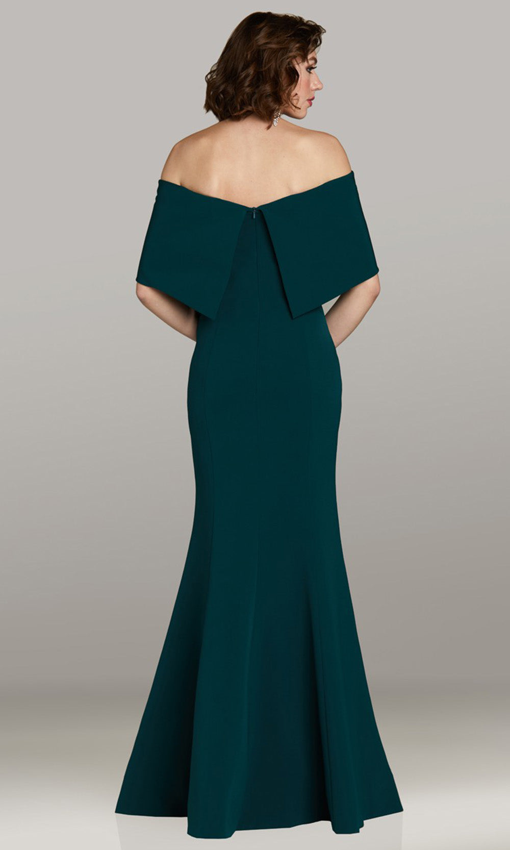 Gia Franco 12470 - Seamed Bodice Off Shoulder Long Gown Formal Gowns in Emerald 