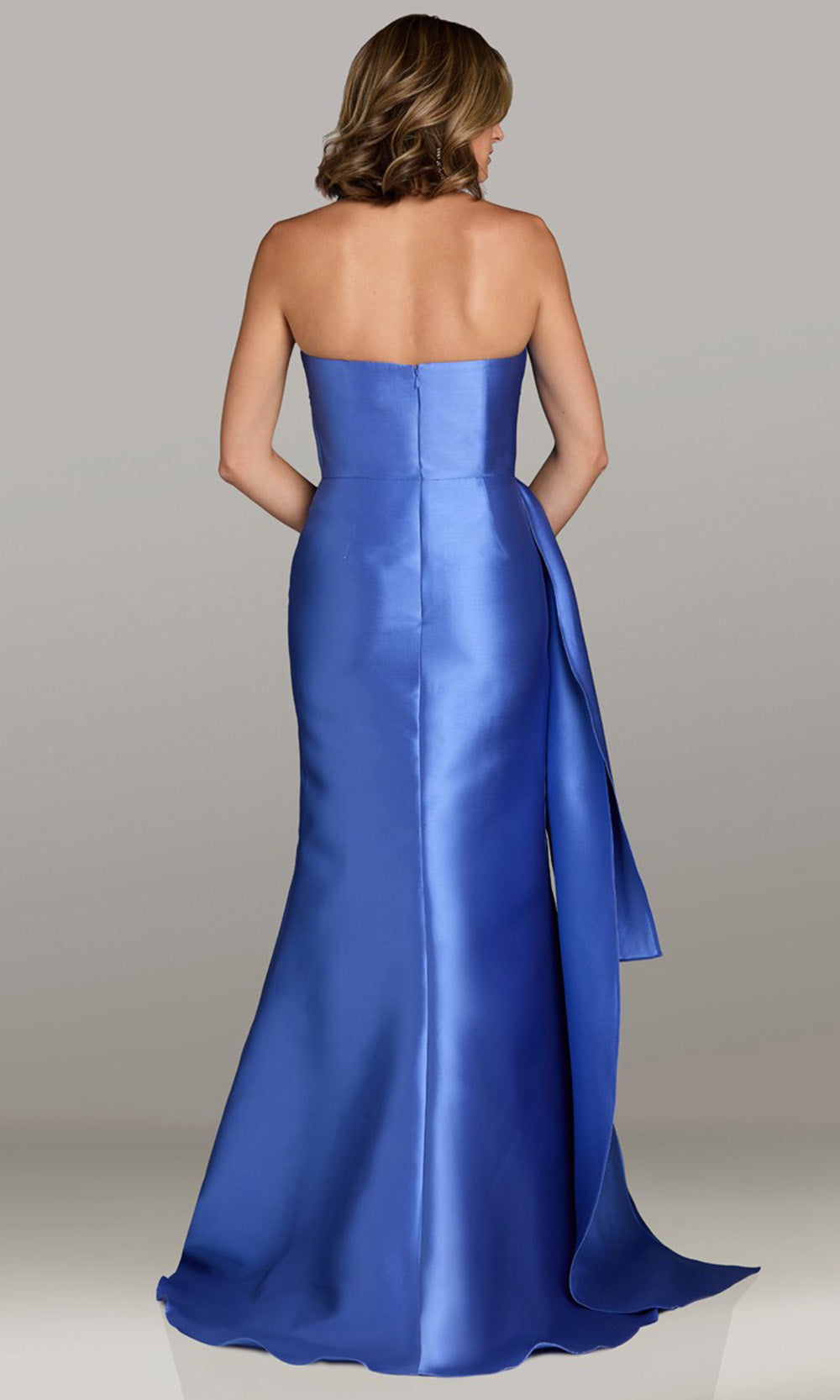 Gia Franco 12534 - Straight Neckline Mermaid Evening Gown Mother of the Bride Dresses in Peri 