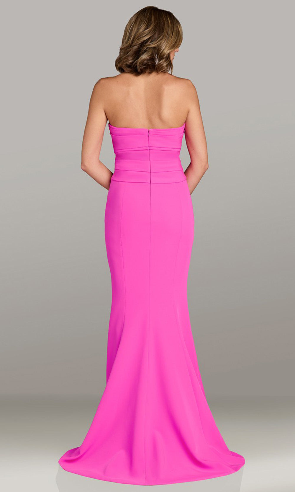 Gia Franco 12541 - Strapless Fitted Evening Dress with Bows Mother of the Bride Dresses in Hot Pink
