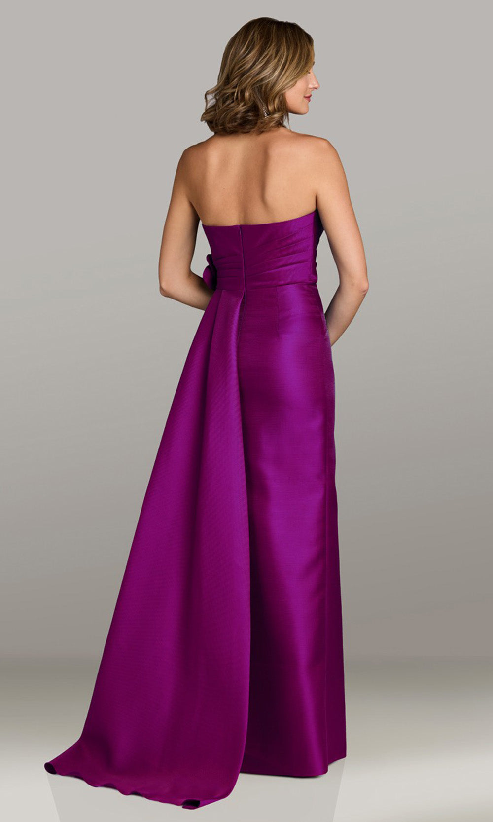Gia Franco 12549 - Strapless Column Skirt Evening Gown In Magenta