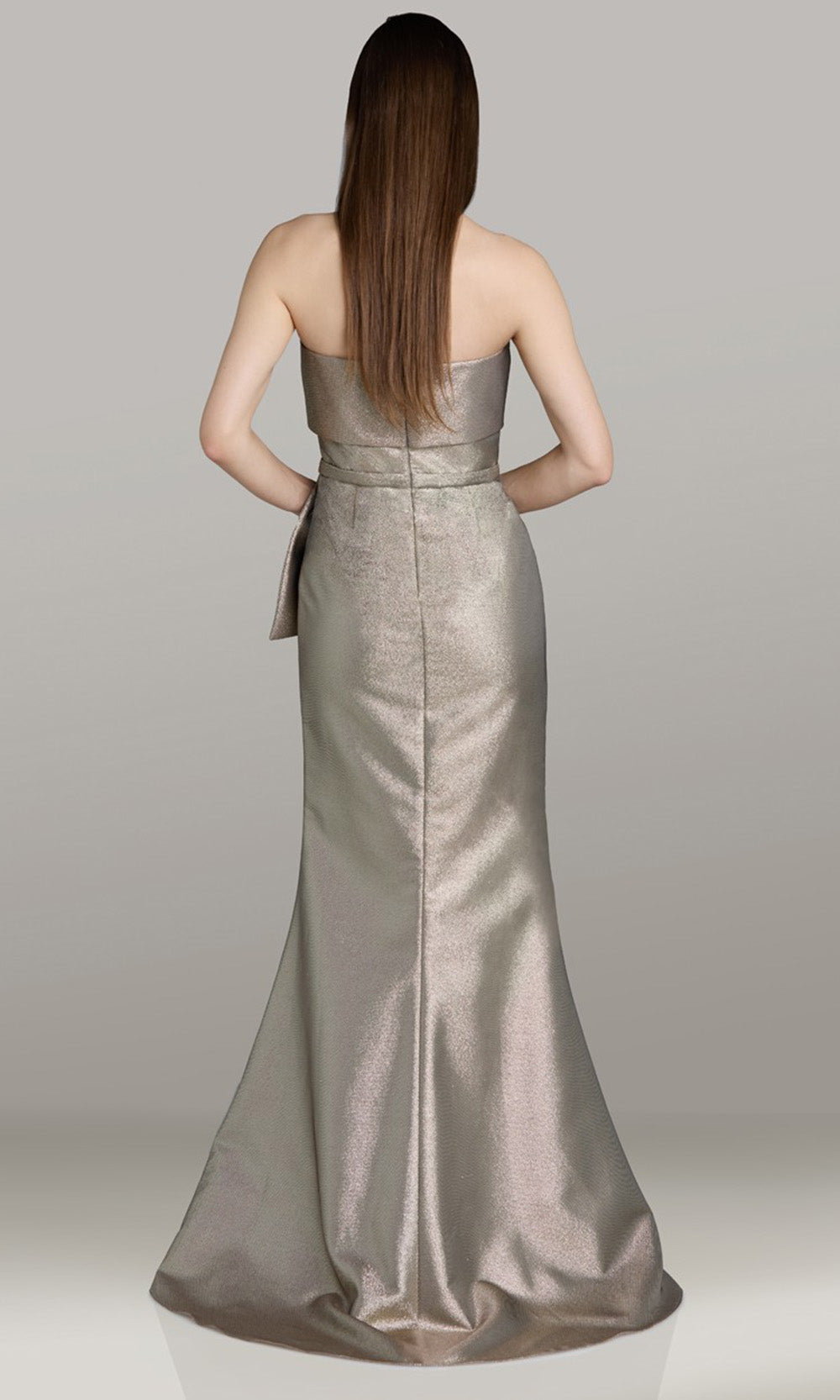 Gia Franco 12562 - Mermaid Folded Neckline Evening Dress Formal Gowns in Gold 