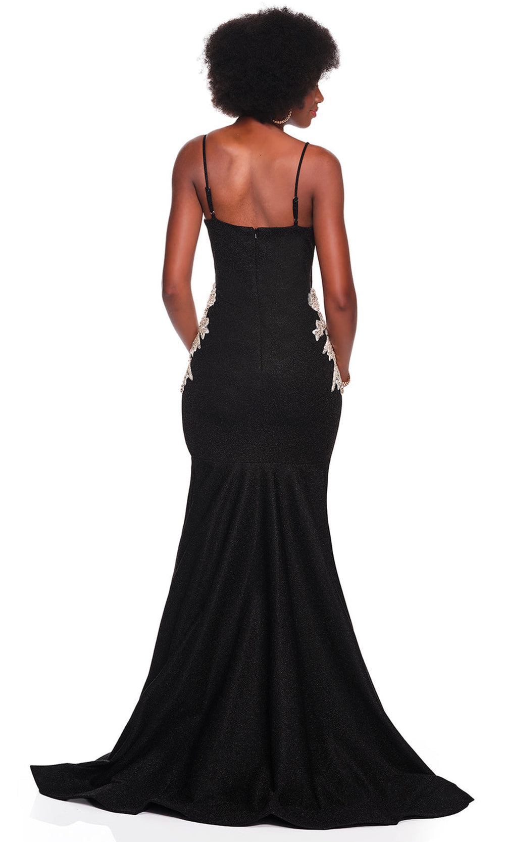 Dave & Johnny 12800 - Beaded Lace Mermaid Sleeveless Gown Prom Dresses