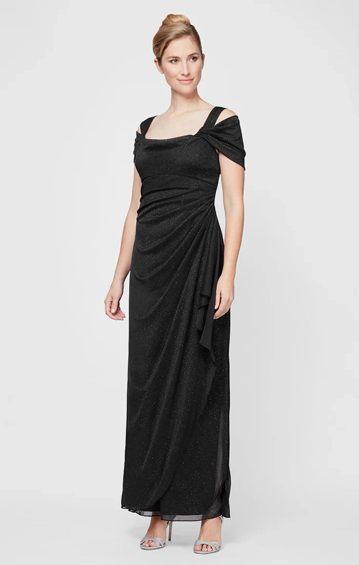Alex Evenings - 133026 Shimmering Square Neck Formal Dress