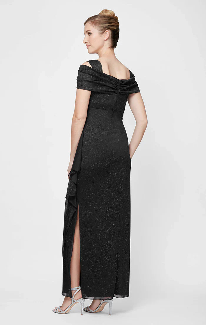 Alex Evenings - 133026 Shimmering Square Neck Formal Dress