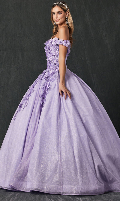 Juliet Dresses 1433 - Sweetheart Floral Quinceanera Gown Ball Gowns
