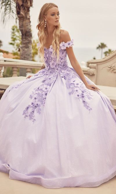 Juliet Dresses 1433 - Sweetheart Floral Quinceanera Gown Ball Gowns