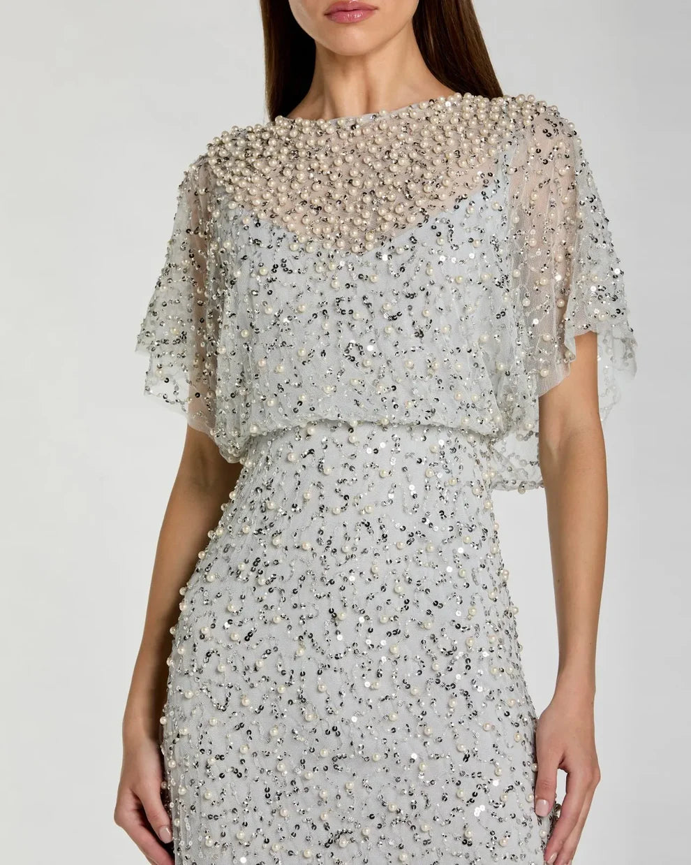 Mac Duggal 14523 - Beaded Blouson Evening Dress