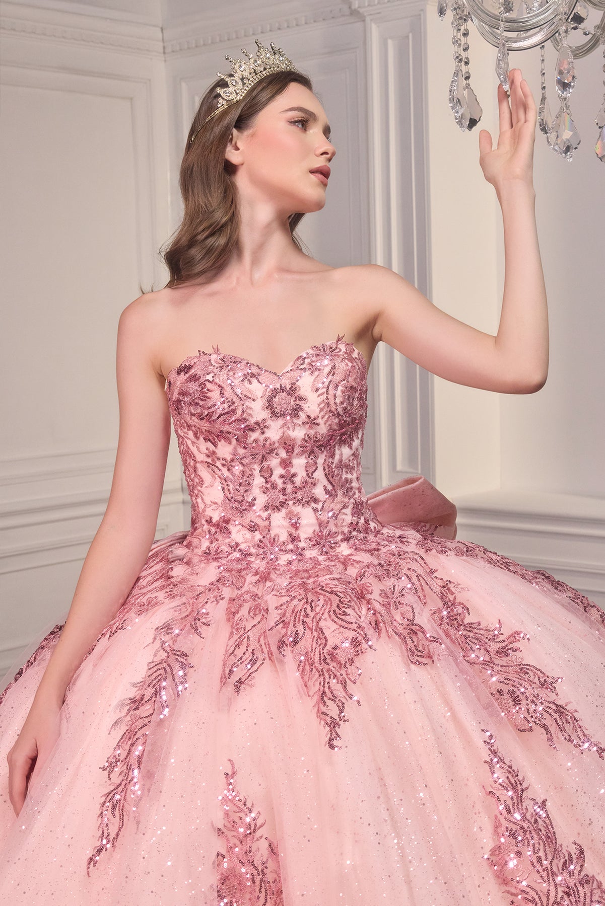 Ladivine 15715 - Bow Detailed Ballgown