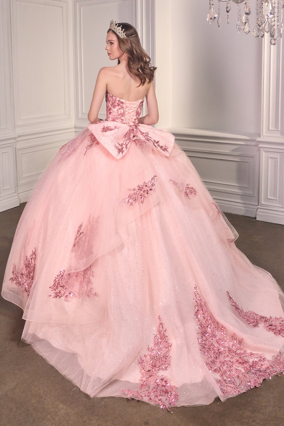 Ladivine 15715 - Bow Detailed Ballgown