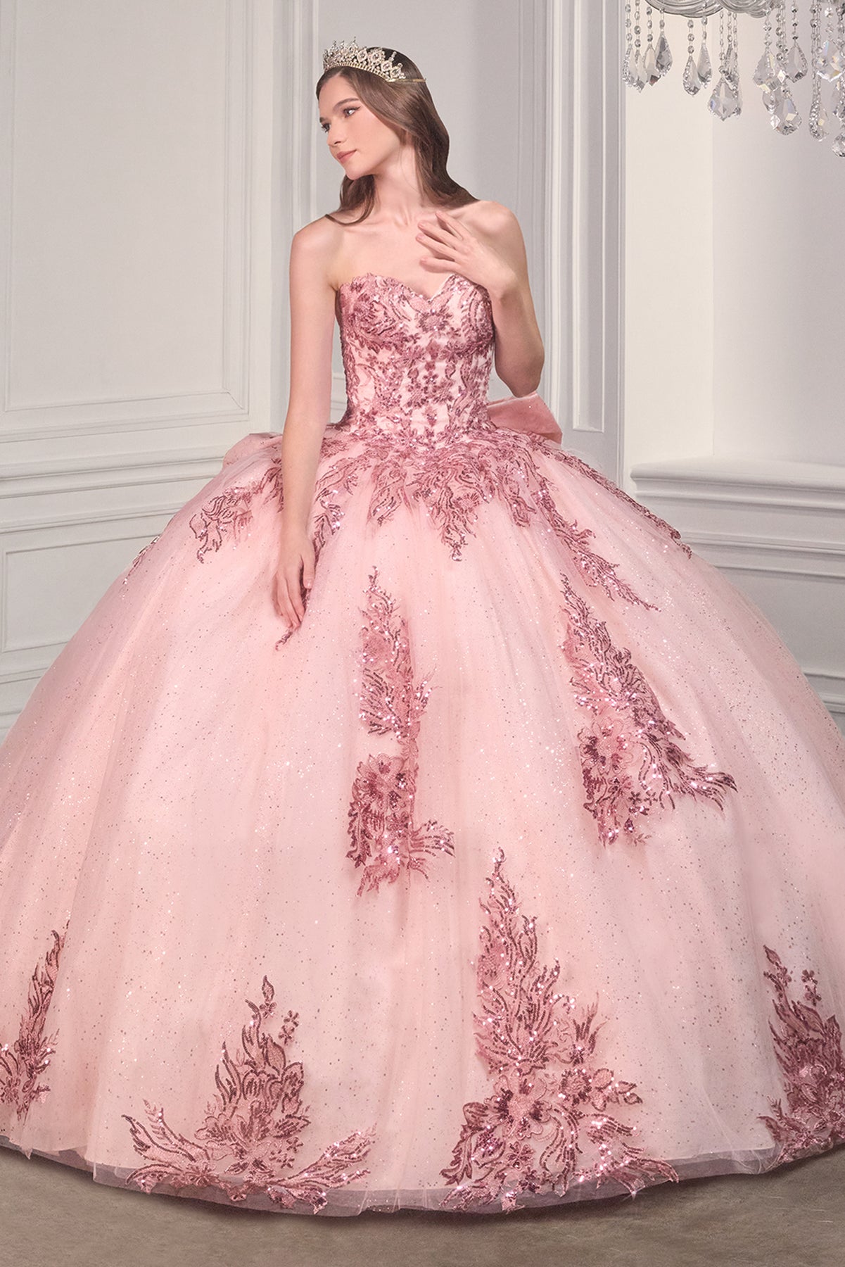 Ladivine 15715 - Bow Detailed Ballgown