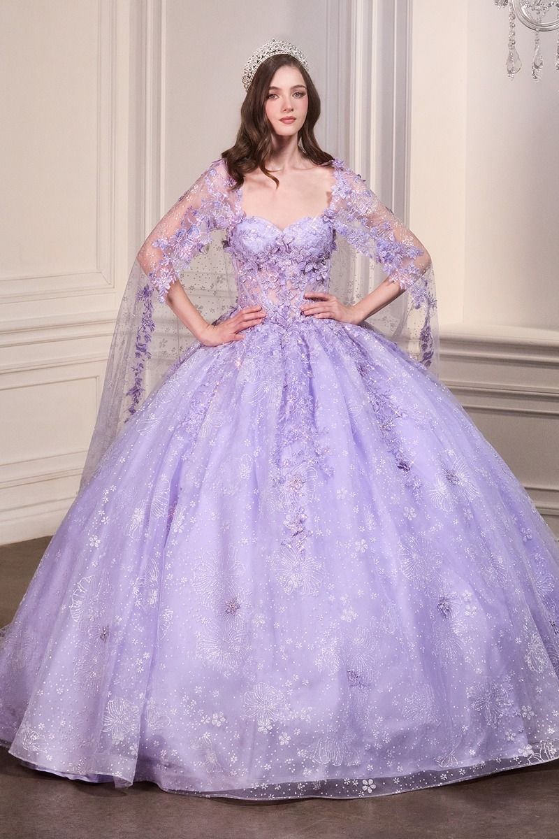 Ladivine 15719 - Sheer Corset Ballgown