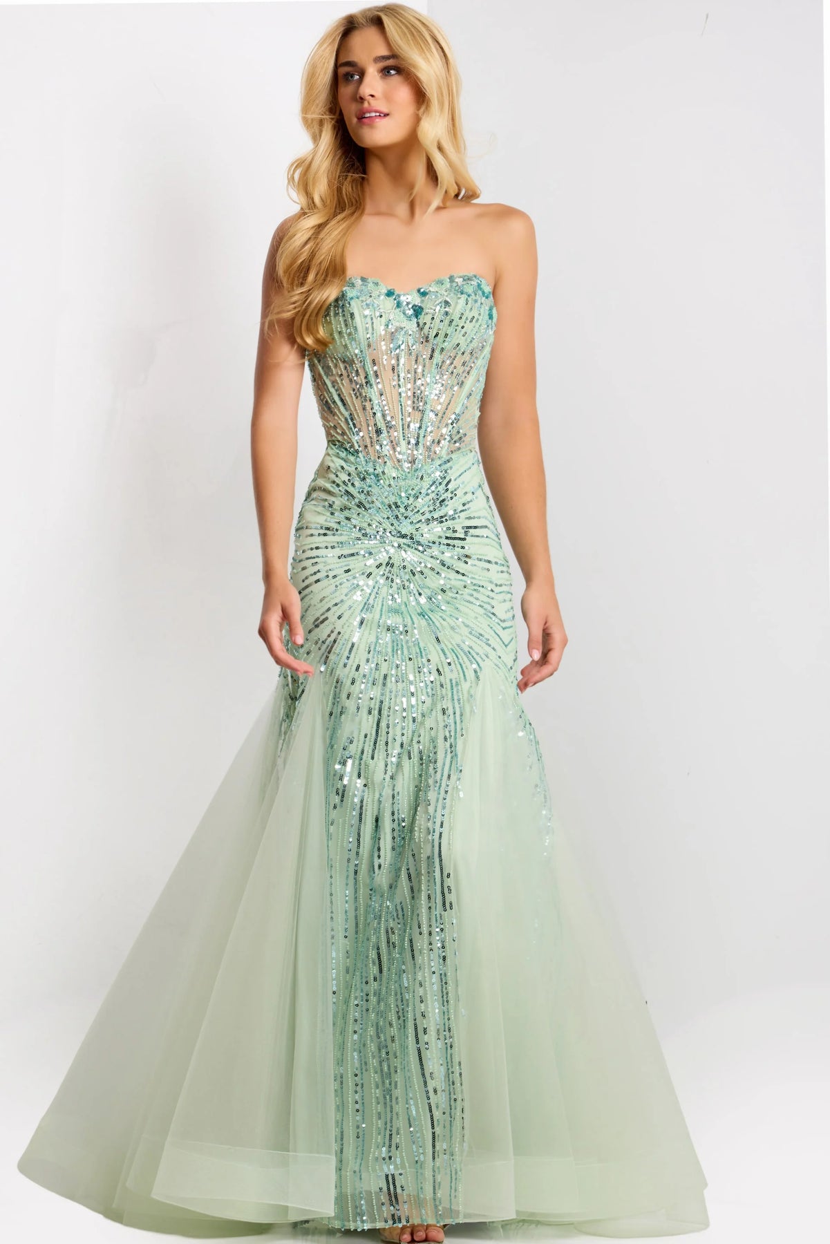 Jovani 42217 - Strapless Sweetheart Prom Dress