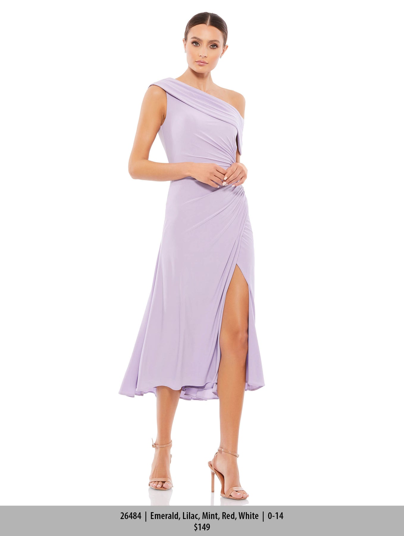 Ieena Duggal 26484 - Off Shoulder Ruched Dress