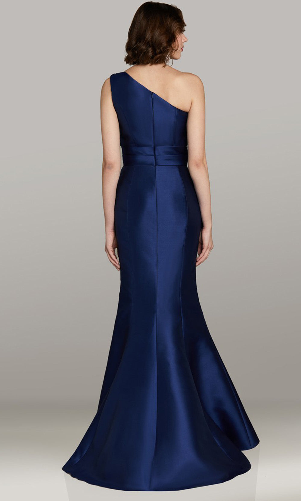 Feriani Couture 18478 - Pleated Waistband Mermaid Sleeveless Dress Mother of the Bride Dresses in Navy 