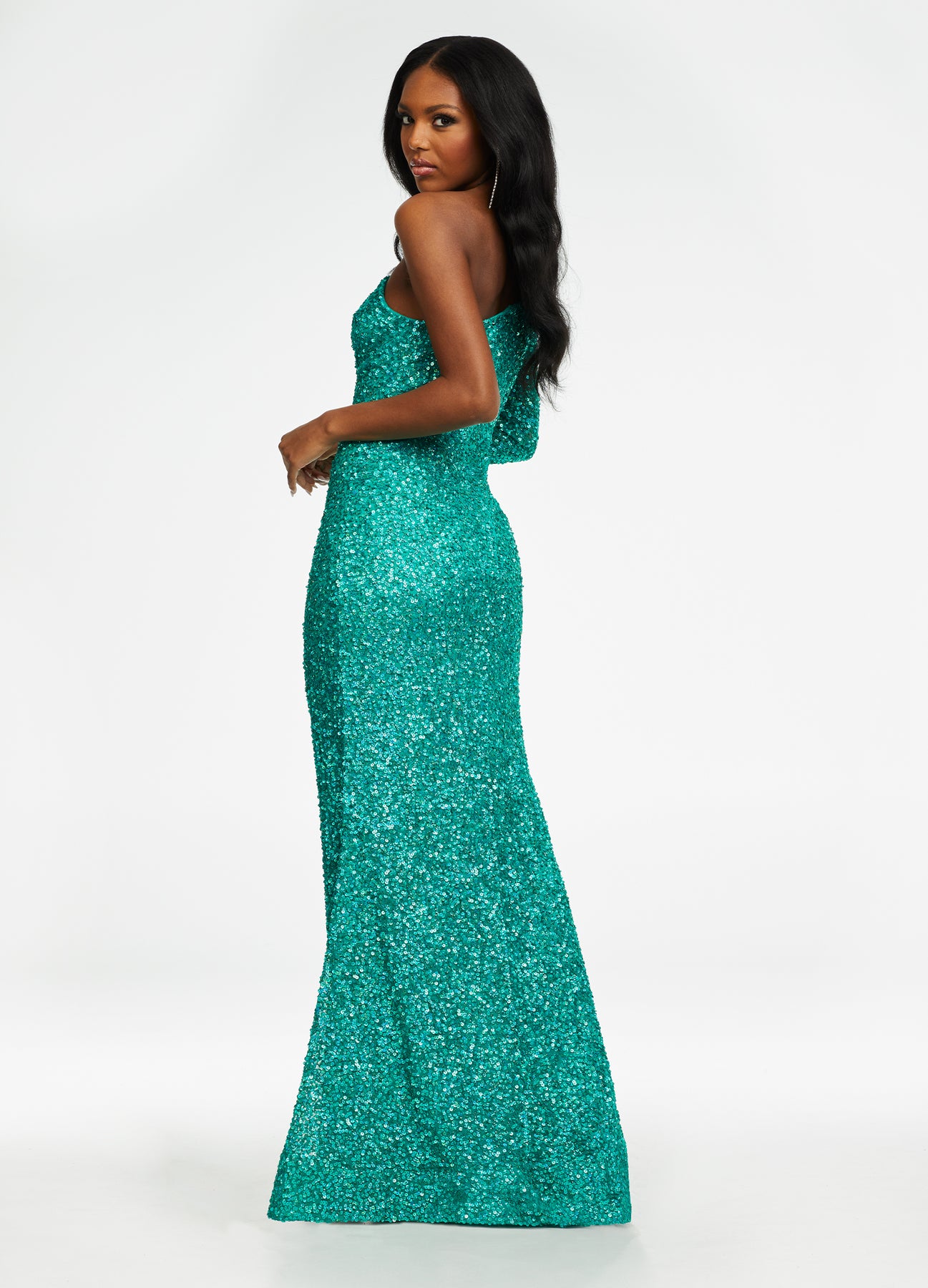 Ashley Lauren 1977 - One Sleeved Gown