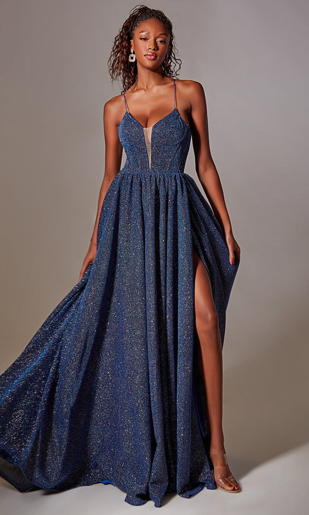 blue aerie dress Couture 201 - Long Glitter Stretch A-line size short homecoming dresses Size:W34 X L32 Midi dress celine Little Black Dress Tour