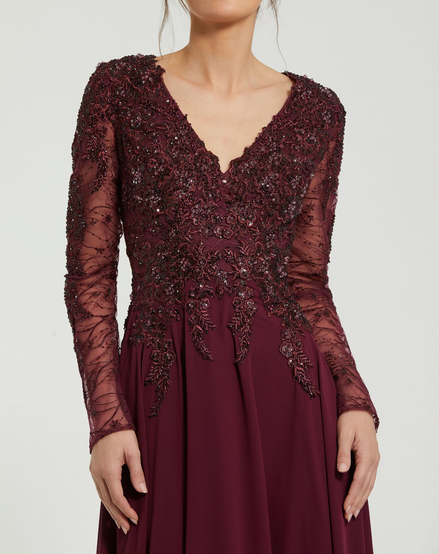 Mac Duggal 20388 - Long Sleeve Formal Dress