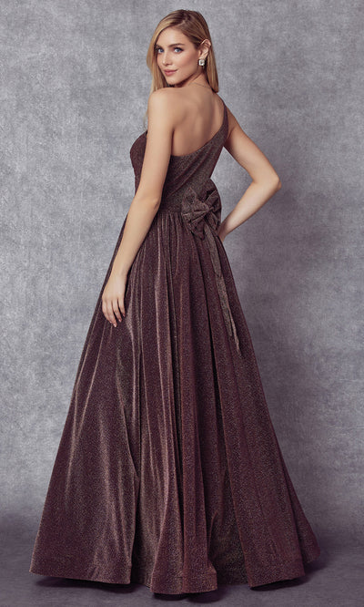 Juliet Dresses 205 - Long Sleeveless Asymmetric Gown Prom Dresses