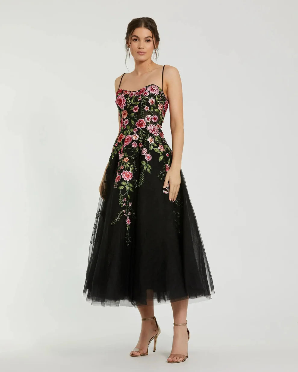 Mac Duggal 20651 - Sweetheart neckline floral lace gown