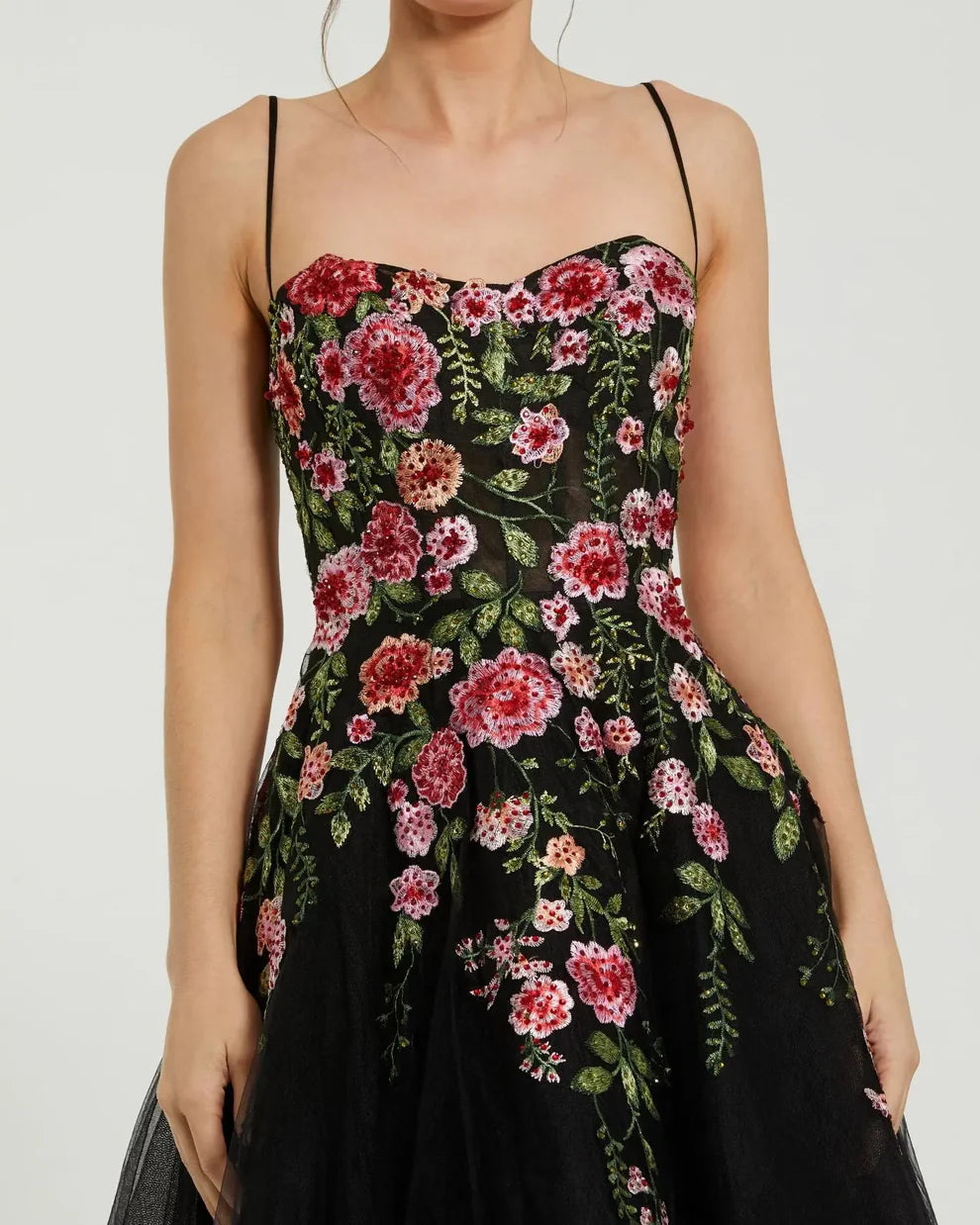 Mac Duggal 20651 - Sweetheart neckline floral lace gown