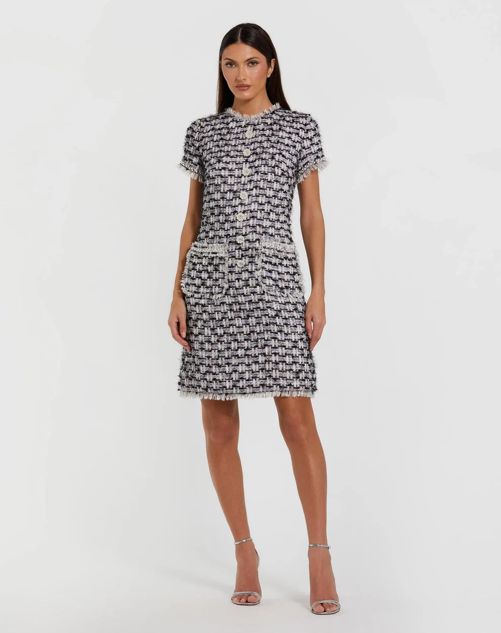 Ieena Duggal 20805 - Textured Sheath Dress