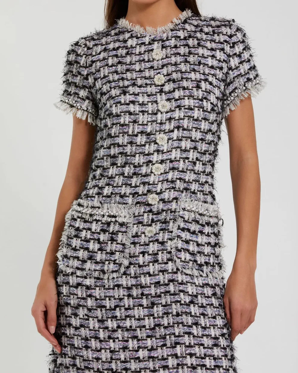 Ieena Duggal 20805 - Textured Sheath Dress