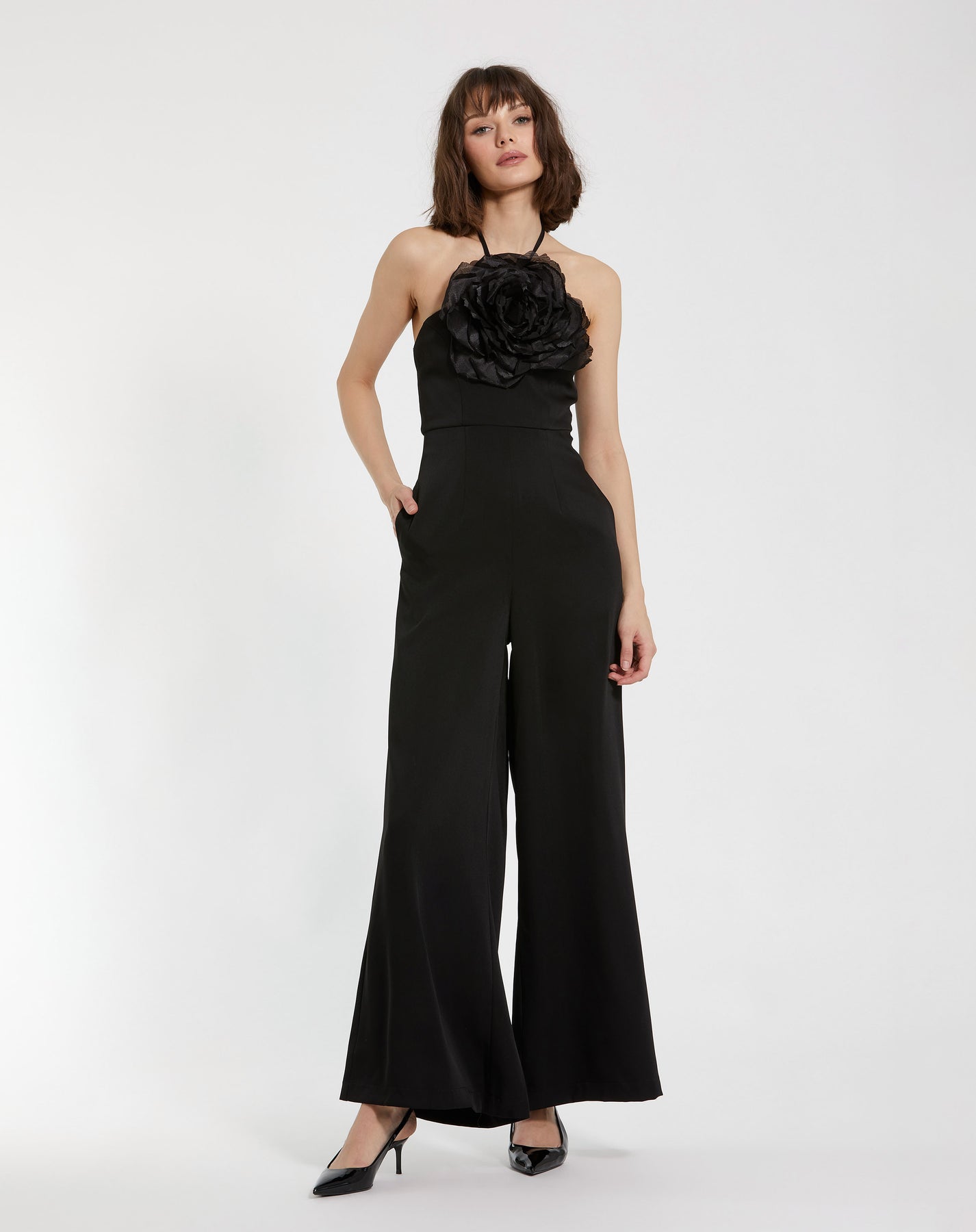 Mac Duggal 20934 - Halter Sleeveless Jumpsuit