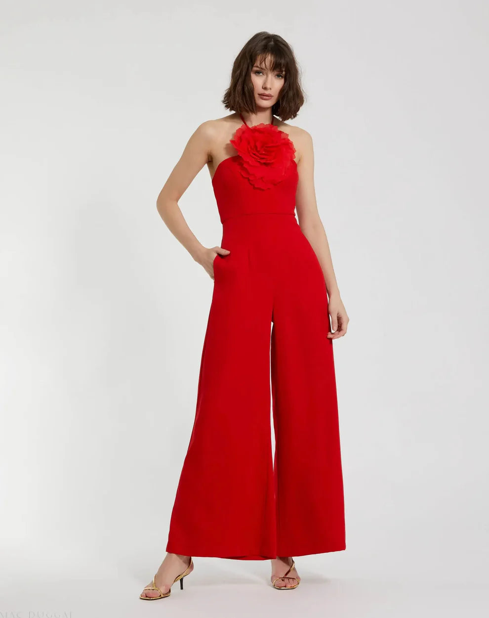 Mac Duggal 20934 - Halter Sleeveless Jumpsuit