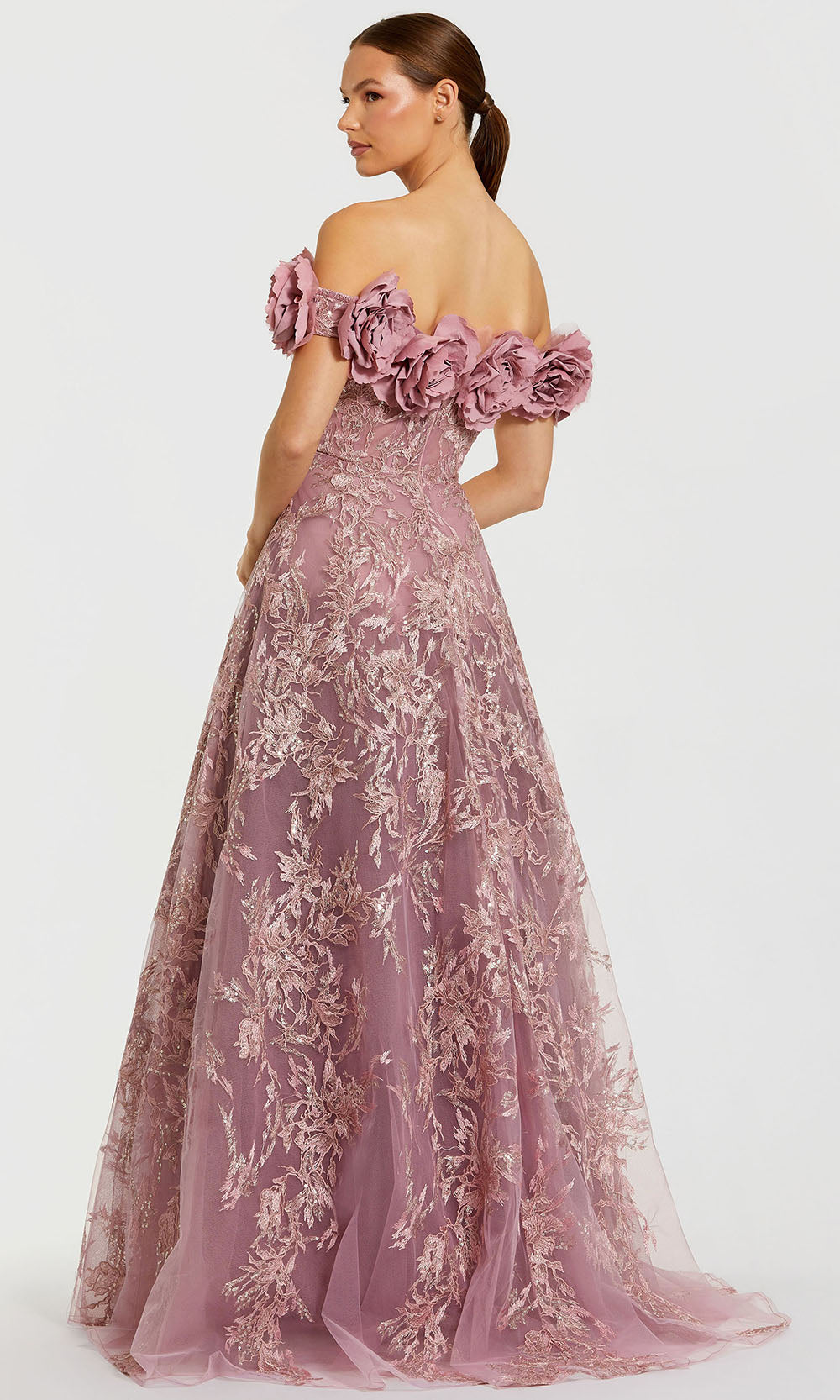 Mac Duggal 21032 - Embroidered A-Line Evening Gown Prom Dresses
