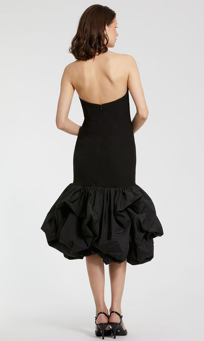 Ieena Duggal 21061 - Bubble Hem Straight-Across Crepe Dress Cocktail Dresses